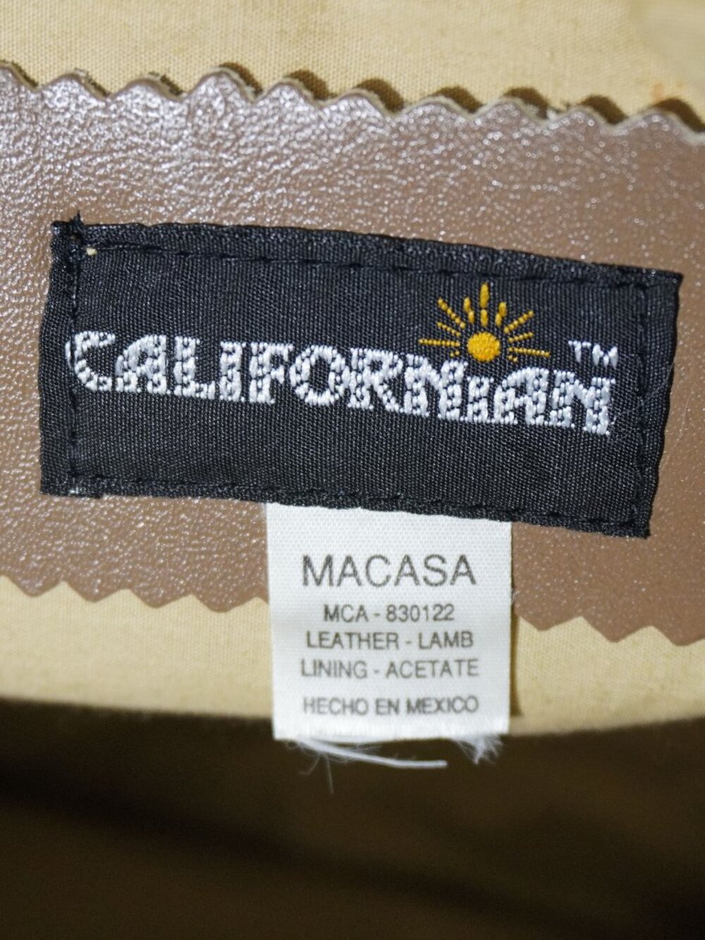 Vintage 80s Californian Macasa Lamb Leather Brown Shoulder Bag Double Handles - Picture 5 of 7